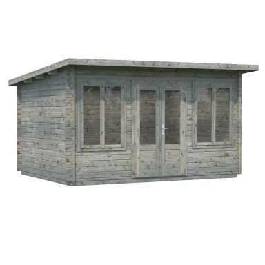 Palmako Lisa Stuga 12 m²/inv. 11,5 m², grå impregnerad