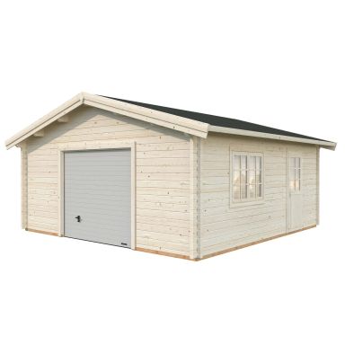 Palmako Roger Garage 29,2 m²/inv. 27,7 m², med port, impr. natur
