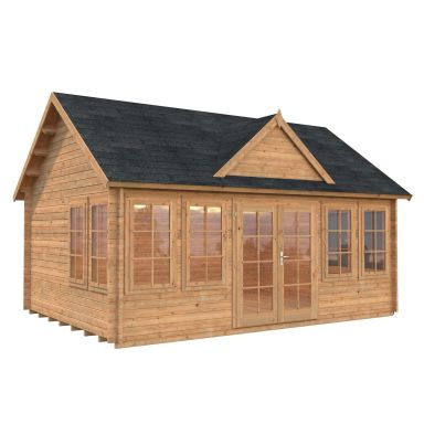 Palmako Claudia Stuga 20,1 m²/inv. 19,4 m², brun impregnerad