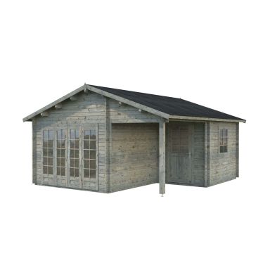 Palmako Irene Stuga 28,1 m²/inv. 21,9+5,2 m², grå, impr.