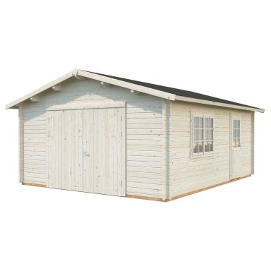 Palmako Roger Garage 24,8 m²/inv. 23,9 m², med port, impr. natur