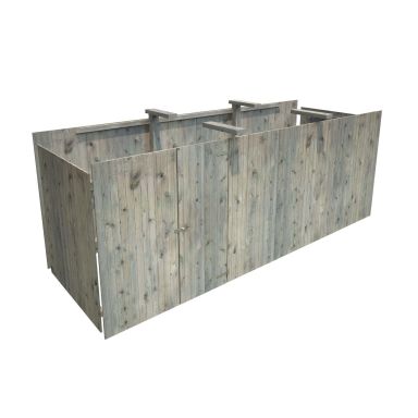 Palmako 102788 Förråd inv. 10,9 m², till Karl 101040, grå, impr.
