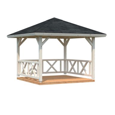 Palmako Betty Paviljong 9 m², utan golv, impregnerad natur
