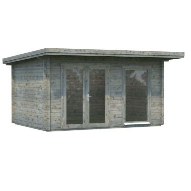 Palmako Heidi Stuga 12,3 m²/inv. 11,7 m², grå impregnerad