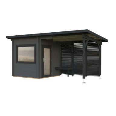 Palmako Sanna Bastu 10,5 m², Invändig 4,1 m², grå + antracit