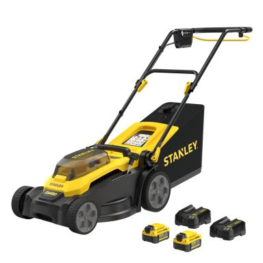 STANLEY SCMWP3701M2-QW Plæneklipper med batteri og oplader