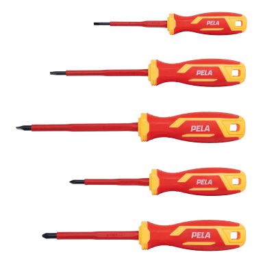 PELA 549459 Skrutrekkersett VDE, 5 deler