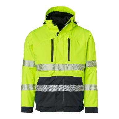 Top Swede 127 Skaljakke advarsels, gul/sort, klasse 2