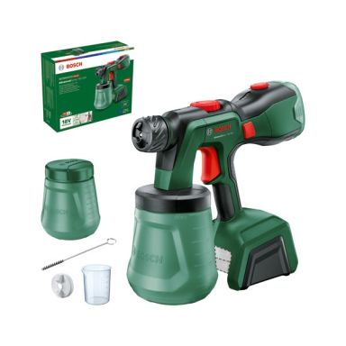 Bosch DIY AdvancedSpray 18V-500 Malingssprøyte uten batteri og lader, med rengjøringsbørste