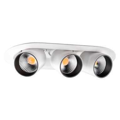 SG Armaturen Junistar Tube Round Downlight 15 W, 3 ljuspunkter
