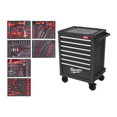 Milwaukee TOOLGUARD 4932500746 Værktøjsvogn 69 cm, med 337 dele værktøjssæt til køretøjer