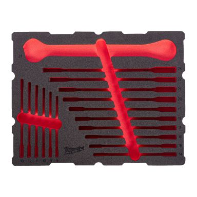 Milwaukee 4932502036 Skuminlägg för 19 delar blocknyckelsats