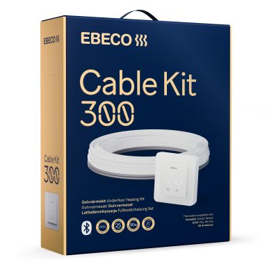 Ebeco Cable Kit 300 Lattialämmityssarja lämpökaapelilla ja termostaatilla