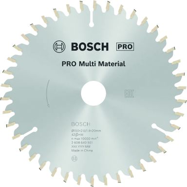 Bosch PRO Multi Material Cirkelsågklinga för handhållna nätdrivna cirkelsågar