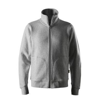 Snickers Workwear 2045 Sweatshirt gråmelerad, helzip, kraftig