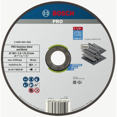 Bosch 2608603406 Kapskiva 180x1,6 mm, 6 mm