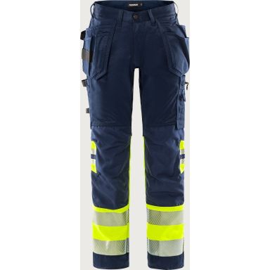 Fristads FR 2706 PLU Työhousut huomioväri, laivastonsininen