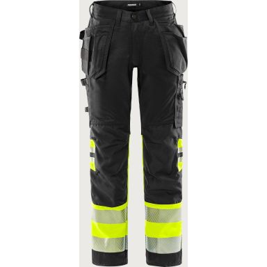 Fristads FR 2706 PLU Työhousut huomioväri, musta