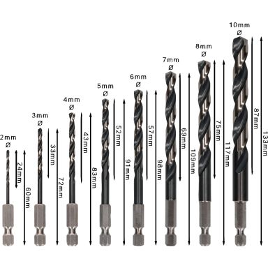 Bosch 2608577139 Metallborsats 8 delar