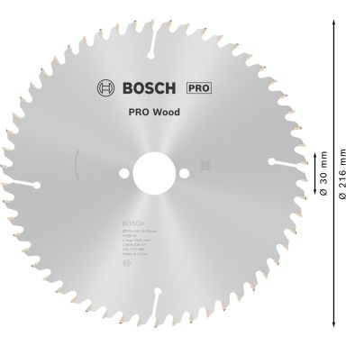 Bosch 2608838411 Cirkelsågklinga 216x30x54T