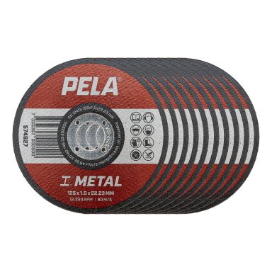 PELA 574902 Kapskiva för metall, 125x1x22,23 mm