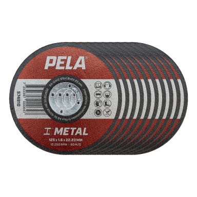 PELA 574914 Kapskiva för metall, 125x1,6x22,23 mm