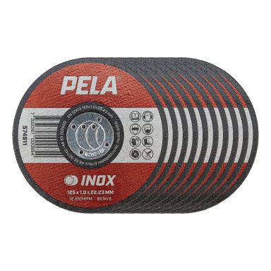 PELA 574915 Kapskiva för INOX, 125x1x22,23 mm