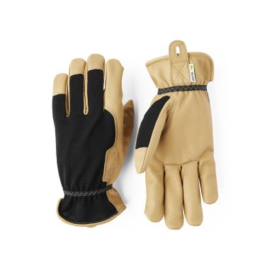 Hestra Pro 73010-9 Kobolt Tan Asennuskäsine luonnonvärinen vuohennahka, musta/ruskea