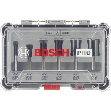 Bosch 2607017467 Frässtålset 1/4, 6-pack
