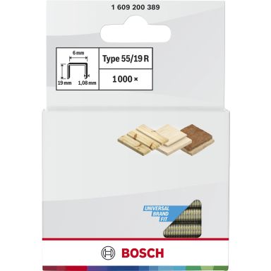 Bosch HARTSAD Klammer 19 mm, 1000-pack