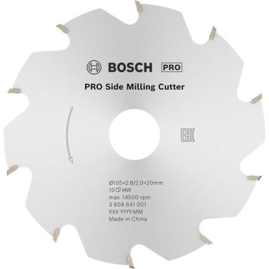 Bosch 3608641001 Skivfräs 10T, 105x28 mm
