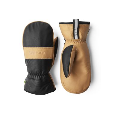 Hestra Pro 74971-8 Winter Pro Mitt Vinterhandske Tommelfingerhandske i læder, sort/brun