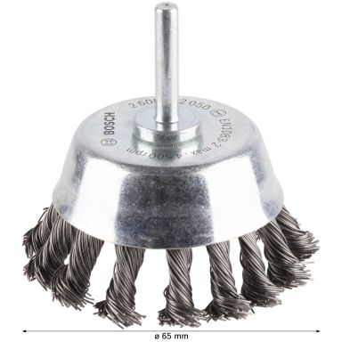 Bosch 2608622050 Stålkoppsborste 65mm, 0.5mm