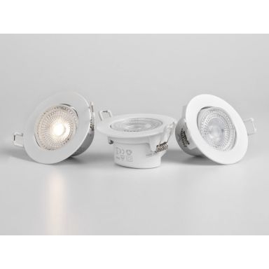Llitt Sara Indbygget spot 230V, hvid
