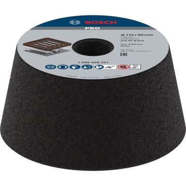 Bosch PRO Metal 1608600231 Slipskål konisk, 110 mm, K16