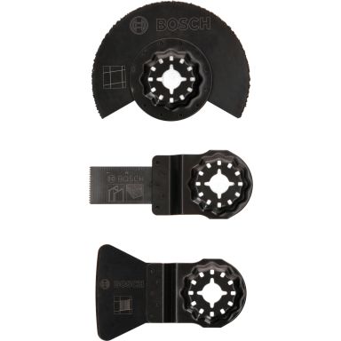 Bosch DIY 2607017324 Kakelset för multifunktionsverktyg, Starlock, 3 delar