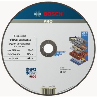 Bosch PRO Multi Construction 2608602767 Kapskiva 230x1,9 mm