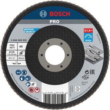 Bosch 2608606922 Lamellskiva 125 mm, K40