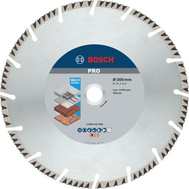 Bosch PRO Multi Material 2608615069 Diamantklinge 300x25,4 mm