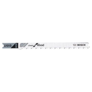 Bosch U 101 B Clean for Wood Sticksågsblad 100 mm, HCS, 3-pack