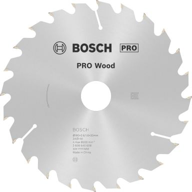 Bosch PRO Wood 2608640608 Sirkelsagklinge 180x30 mm, T24