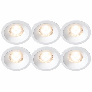 Plejd DWN-02 Downlight 6- pakk, 8 W, 515 lm, 2200-4000 K