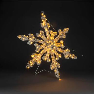 Konstsmide 4413-803 Dekorationssnefnug snefnug med support, LED, amber