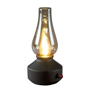 Konstsmide 4130-700 Bordlampe genopladelig, sort
