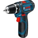 Bosch GSR 12V-15 Skruvdragare med 2 st 2,0 Ah batterier och laddare